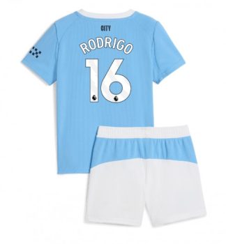 Otroški Nogometni dresi Rodri Hernandez #16 Manchester City Domači 2025-26