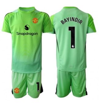 Otroški dresi Kompleti Manchester United Vratar Tretji 2025-26 zelena Altay Bayindir 1