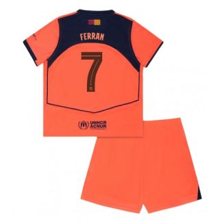 Otroški Nogometni dresi Ferran Torres #7 FC Barcelona Tretji 2025-26