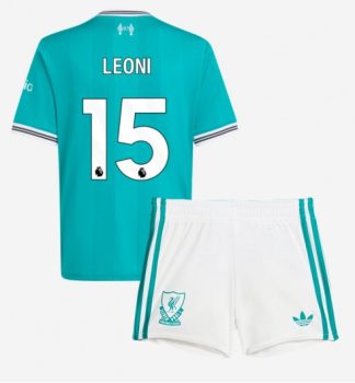Otroški Nogometni dresi Giovanni Leoni #15 Liverpool Tretji 2025-26