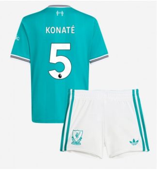 Otroški Nogometni dresi Ibrahima Konate #5 Liverpool Tretji 2025-26