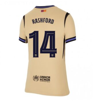 Prodajo Nogometni Dresi Marcus Rashford #14 FC Barcelona Gostujoči 2025-26 Ženski