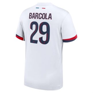 Poceni Nogometni dresi Paris Saint-Germain PSG Gostujoči 2025-26 Bradley Barcola 29