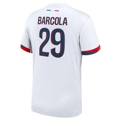 Poceni Nogometni dresi Paris Saint-Germain PSG Gostujoči 2025-26 Bradley Barcola 29