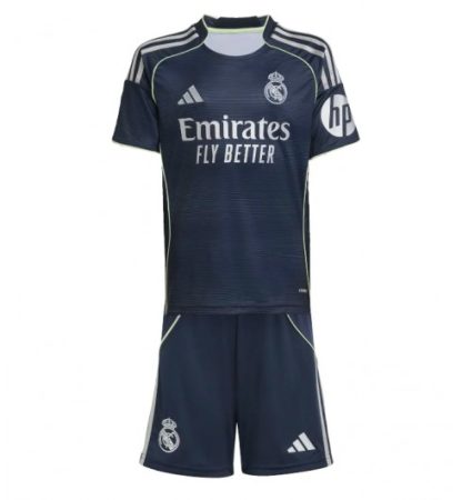 Otroški Nogometni dresi kompleti Real Madrid Gostujoči 2025-26 Aurelien Tchouameni 14