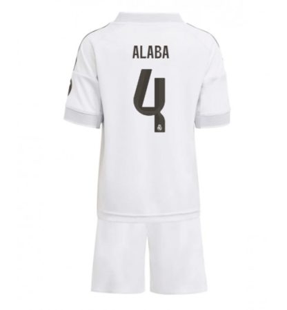 Prodajo Nogometni dresi za otroke Real Madrid David Alaba #4 Domači 2025-26