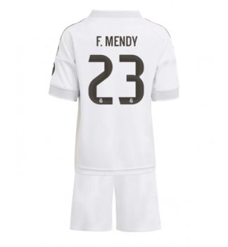 Prodajo Nogometni dresi za otroke Real Madrid Ferland Mendy #23 Domači 2025-26