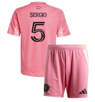 Otroški Nogometni dresi Inter Miami CF Domači 2025-26 Kompleti Sergio Busquets 5