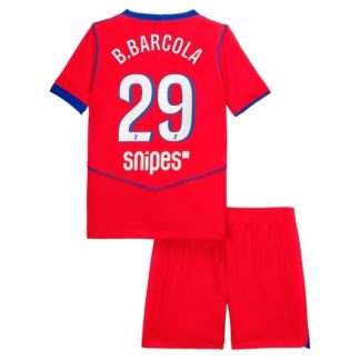 Otroški dresi Paris Saint-Germain PSG Tretji 2025-26 tisk Bradley Barcola 29