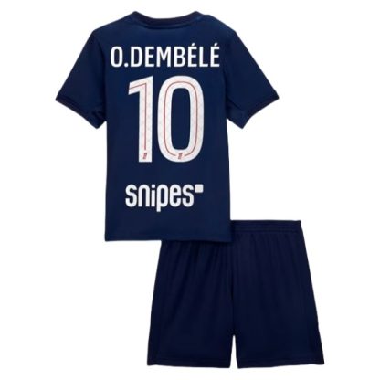Poceni Nogometni dresi Paris Saint-Germain PSG Domači 2025-26 Otroški Ousmane Dembélé 10
