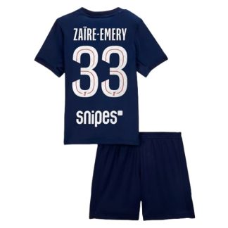 Nogometni dresi kompleti Paris Saint-Germain PSG Domači 2025-26 Warren Zaire-Emery 33