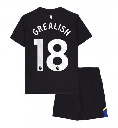 Poceni Nogometni dresi za otroke Everton Tretji 2025-26 črna Jack Grealish 18