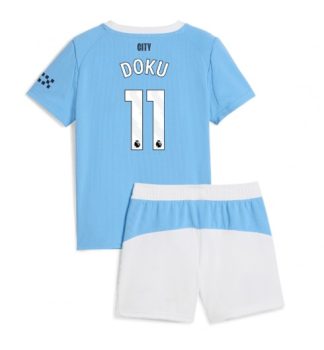 Otroški Nogometni dresi Manchester City Domači 2025-26 Jeremy Doku 11