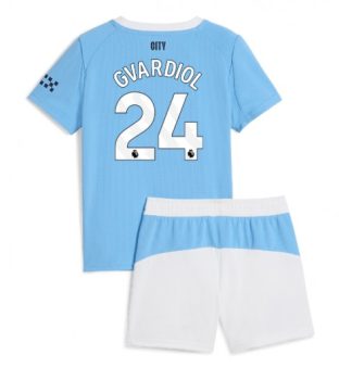 Otroški Nogometni dresi Manchester City Domači 2025-26 Josko Gvardiol 24