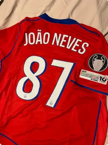 Moske Nogometnih dresov Paris Saint Germain PSG Tretji 2026 Joao Neves 87-1.webp