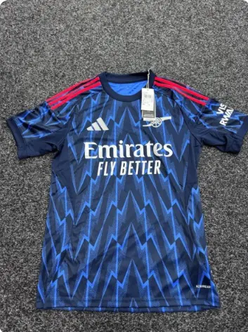 Nogometni dresi Arsenal Gostujoci 2026 modra z lastnim tiskom.webp