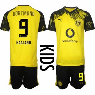 Poceni Nogometni Dresi Erling Haaland #9 BVB Borussia Dortmund Domači 2025-26 Otroški