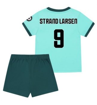 Poceni Otroški dresi kompleti Wolves Gostujoči 2025-26 Jorgen Strand Larsen 9