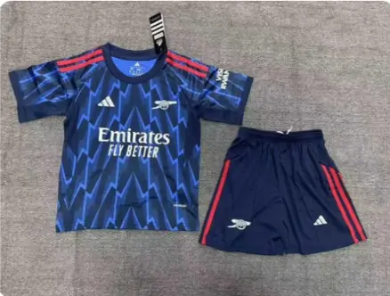 Poceni Otroski Nogometni dresi Kompleti Arsenal Gostujoci 2025-26.webp