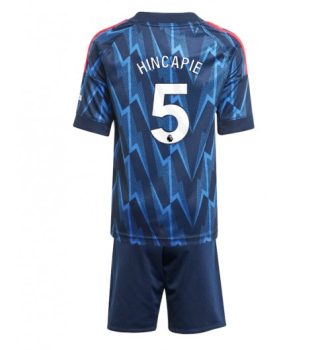 Nogometni dresi Piero Hincapie #5 Arsenal Gostujoči 2025-26 Otroški Kompleti