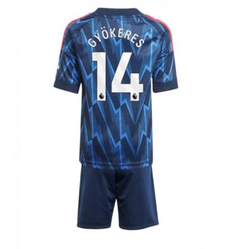 Nogometni dresi Viktor Gyokeres #14 Arsenal Gostujoči 2025-26 Otroški Kompleti