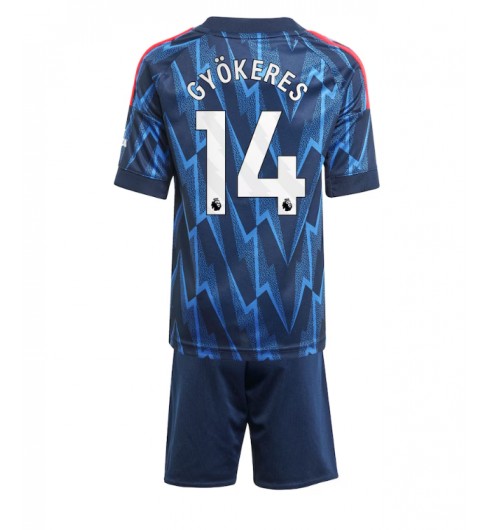 Nogometni dresi Viktor Gyokeres #14 Arsenal Gostujoči 2025-26 Otroški Kompleti