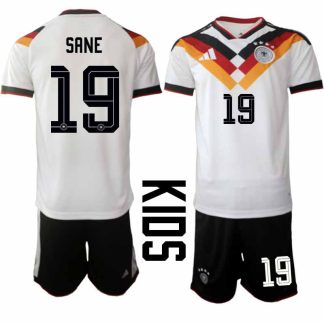 Otroški Nogometni dresi Nemčija DFB Leroy Sané #19 Domači SP 2026