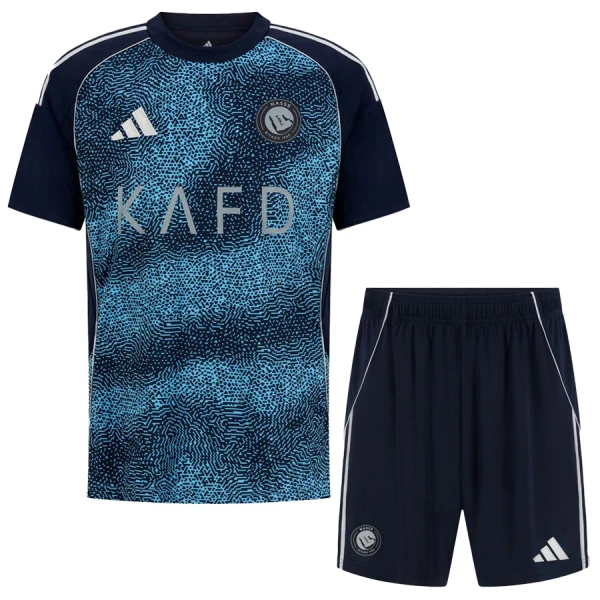 Poceni Nogometni dresi kompleti Cristiano Ronaldo #7 Al-Nassr Gostujoči 2025-26 Otroški