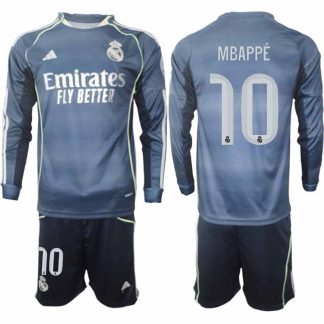 Nogometni dresi komplet Real Madrid Gostujoči 2025-26 Kylian Mbappé 10