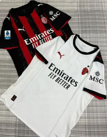 Moski Nogometni Dresi AC Milan Gostujoci 2025-26 bela Kratek Rokav.webp