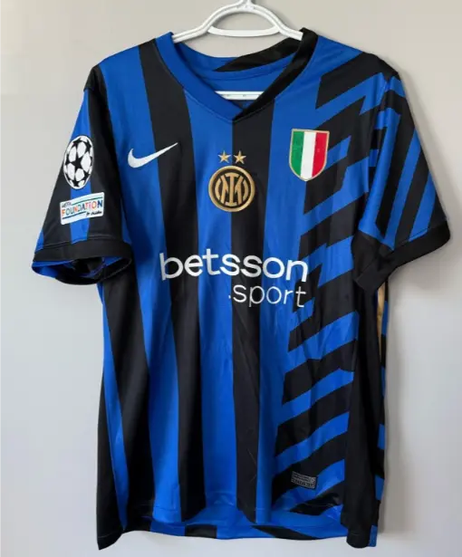 Najcenejsi Moski Nogometni dresi Inter Milan Domaci 2024-25 Kratek Rokav Alessandro Bastoni 95.webp