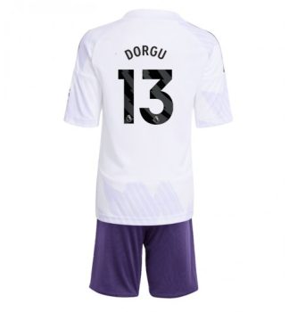 Poceni Nogometni dresi Patrick Dorgu #13 Manchester United Gostujoči 2025-26 Otroški