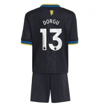 Nogometni dresi za otroke kompleti Manchester United Patrick Dorgu #13 Tretji 2025-26