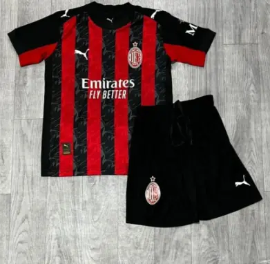 Otroski Nogometni dresi Luka Modric 14 AC Milan Domaci 2026 crna.webp