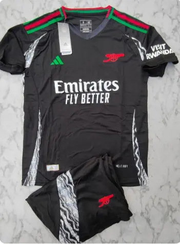 Poceni Otroski Nogometni dresi komplet Arsenal Gostujoci 2024-25 Martin Odegaard 8.webp