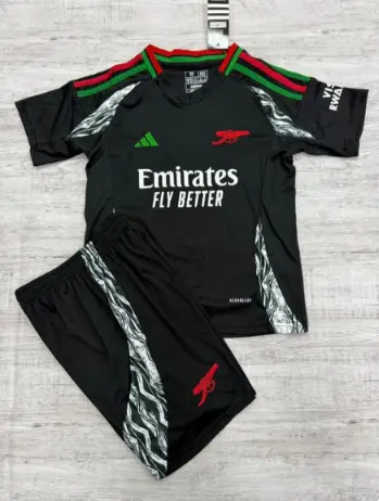 Poceni Otroski Nogometni dresi komplet Arsenal Gostujoci 2024-25 Raheem Sterling 30.webp