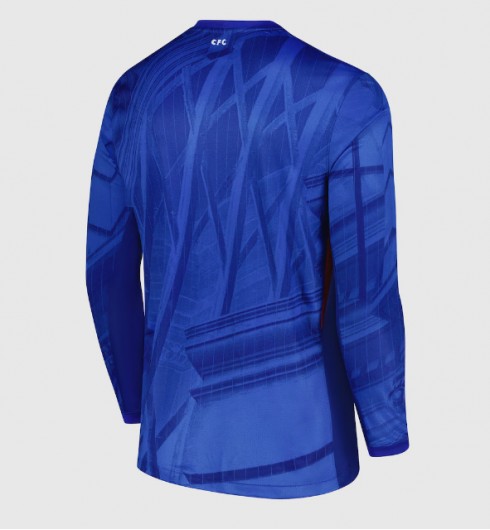 Poceni Nogometni dres Chelsea Domači 2025-26 modra Dolgi Rokav