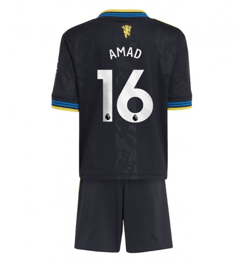 Otroški Nogometni dresi kompleti Manchester United Amad Diallo #16 Tretji 2025-26