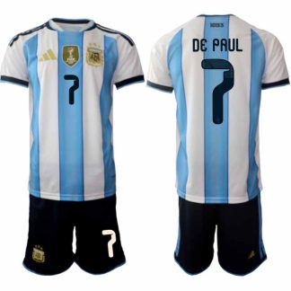 Nogometni dresi komplet Rodrigo De Paul #7 Argentina Domači SP 2026