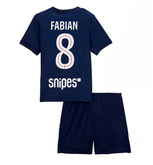Otroški dresi Paris Saint-Germain PSG Domači 2025-26 Fabian Ruiz 8