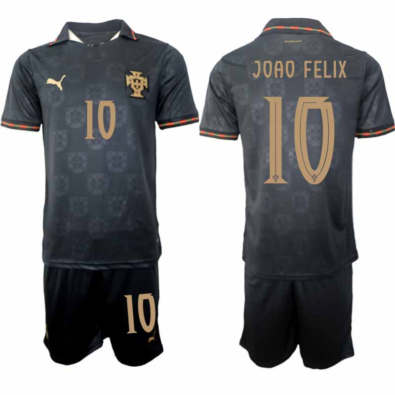 Najcenejši Nogometni dresi João Félix #10 Portugalska Eusebio Special Edition 2025-26