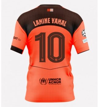 Lamine Yamal #10 Nogometni dresi Barcelona Tretji 2025-26 Moški oranžna
