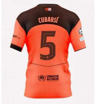Pau Cubarsi #5 Nogometni dresi Barcelona Tretji 2025-26 Moški oranžna