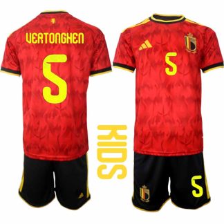 Nogometni dresi Jan Vertonghen #5 Belgija Domači SP 2026 Otroški Komplet