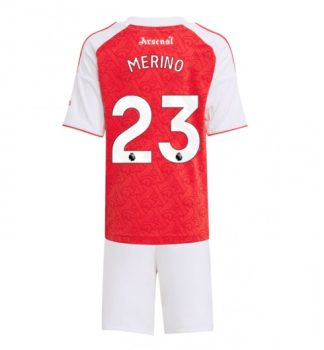 Otroški dresi kompleti Arsenal Mikel Merino #23 Domači 2025-26