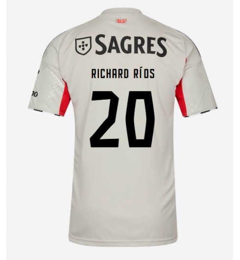 Poceni Nogometni dres Richard Rios #20 Benfica Gostujoči 2025-26
