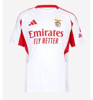 Poceni Nogometni dres Benfica Tretji 2025-26 bela Kratki rokavi