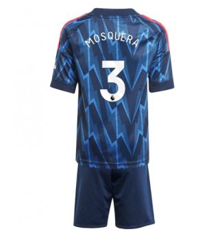 Nogometni dresi za otroke Cristhian Mosquera #3 Arsenal Gostujoči 2025-26