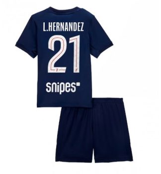 Otroški dresi Paris Saint-Germain PSG Domači 2025-26 Lucas Hernandez 21