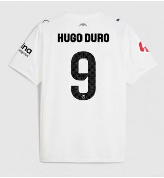 Moški Nogometni Dresi Valencia Domači 2025-26 Hugo Duro 9